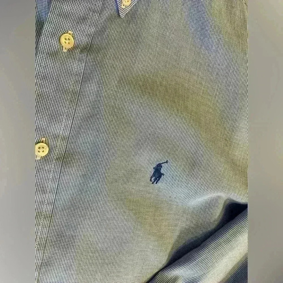Mens Polo Ralph Lauren Long Sleeve Light Weight Cotton Button Up Shirt L - XL - Picture 9 of 12